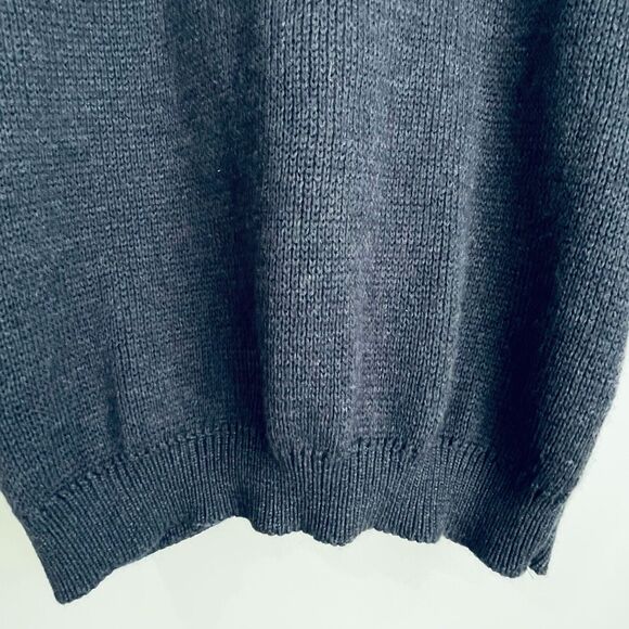 McCulley's Pure Merino Wool Vest No Size Tag (XL or XXL?) Navy Full Zip Scotland - Picture 8 of 11